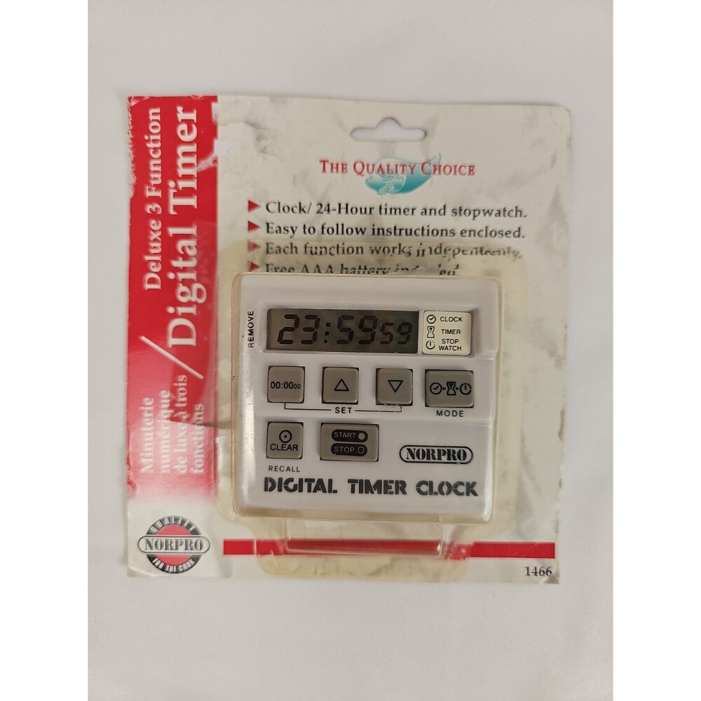 Norpro Deluxe 3 Function Digital Timer model 1466